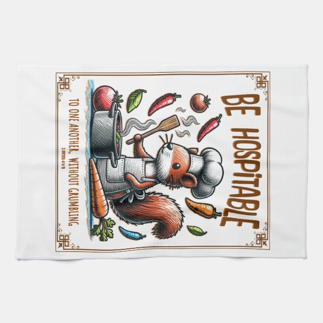 Lustiges christliches Geschenk-Teetuch mit Bibelve Geschirrtuch (Horizontal)