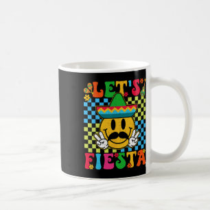 Lustiges Cinco De Mayo Kariertes Lasst uns Fiesta Kaffeetasse