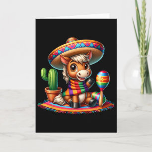Lustiges Cinco De Mayo Pferdefreunde Pferde Reiter Karte