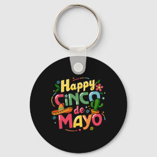 Lustiges Cinco-De-Mayo-Shirt Lass Fiesta Squad 5 D Schlüsselanhänger