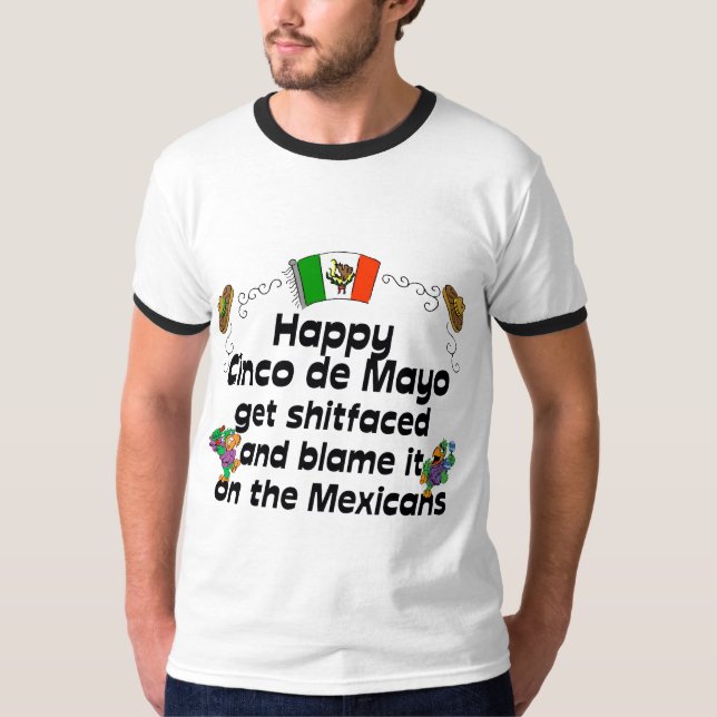 Lustiges Cinco De Mayo T-Shirt (Vorderseite)