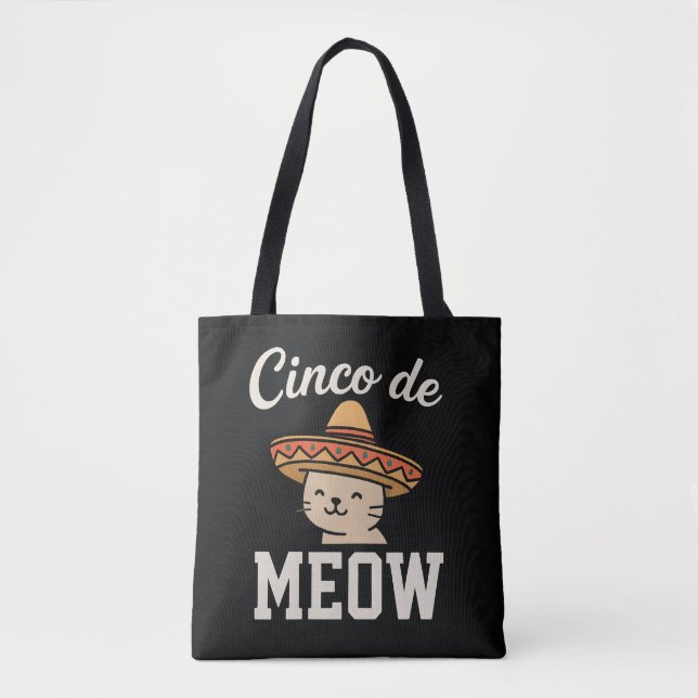 Lustiges Cinco de Meow Katzen-Festa-Design - Süße  (Vorderseite)
