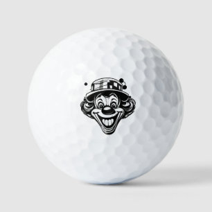 Lustiges Clown-Logo – Umgedrehte Mütze & Herausges Golfball