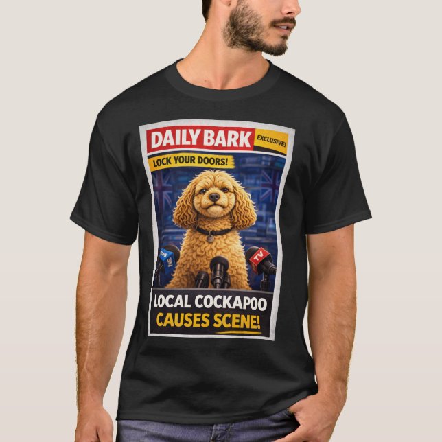 Lustiges Cockapoo T-Shirt | Geschenke für Hundebes (Vorderseite)