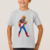Lustiges Cocker Spaniel Rockstar Kinder T-Shirt
