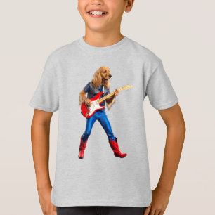 Lustiges Cocker Spaniel Rockstar Kinder T-Shirt