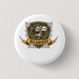 Lustiges Comedy-T-Shirt Button