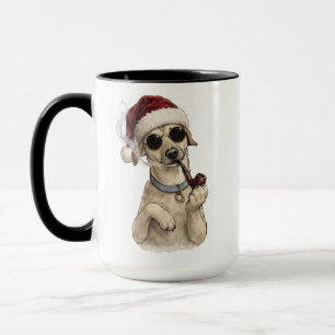 Lustiges Cooles Hund Frohes Neujahrsdesign Tasse