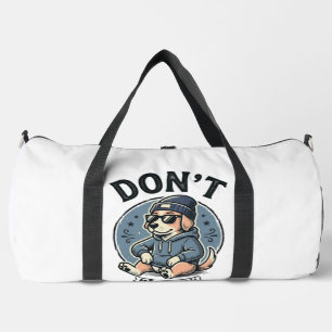 Lustiges Cooles Hund-Vibe Vintage-Vector-T-Shirt-D Duffle Bag
