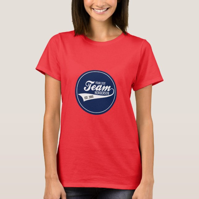 Lustiges cooles Sport-Team-Logo Ihr T-Shirt (Vorderseite)