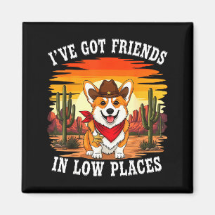 Lustiges Corgi-Design für Männer Frauen Kinder Hun Magnet