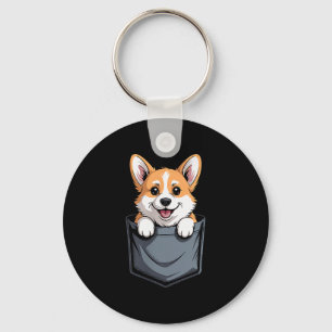 Lustiges Corgi-Design für Männer Frauen Welsh Corg Schlüsselanhänger