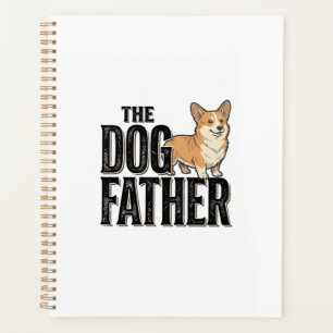 Lustiges Corgi Dogfather Vintage Gravur T-Shirt De Planer