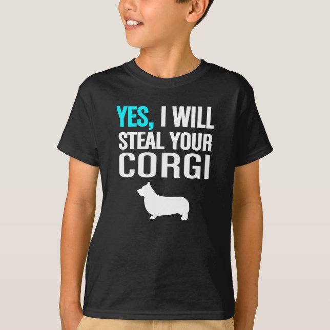 Lustiges Corgi-Shirt T-Shirt (Vorderseite)