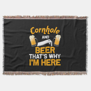 Lustiges Cornhole-Geschenk für Männer Cornhole-Spi Decke