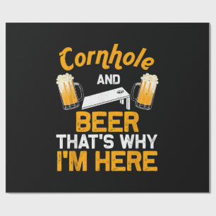 Lustiges Cornhole-Geschenk für Männer Cornhole-Spi Geschenkpapier