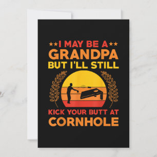 Lustiges Cornhole-Opa-Outfit Sack Toss