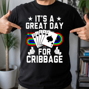 Lustiges Cribbage Brett für Cribbage Kartenspiel S T-Shirt