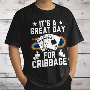 Lustiges Cribbage Brett für Cribbage Kartenspiel S T-Shirt