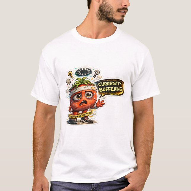 Lustiges Currently Buffering T-Shirt | Retro Sarka (Vorderseite)