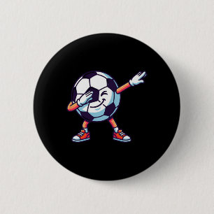 Lustiges Dabbing Fußball Ll Cartoon Sport Geschenk Button