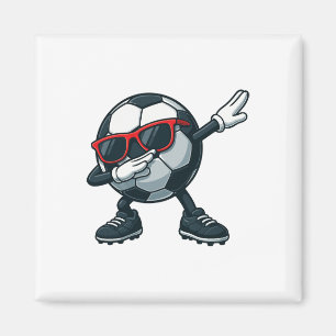Lustiges Dabbing-Fußball-Shirt für Jungen Männer F Magnet