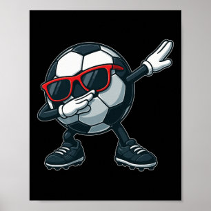 Lustiges Dabbing-Fußballshirt für Jungen Männer Fr Poster