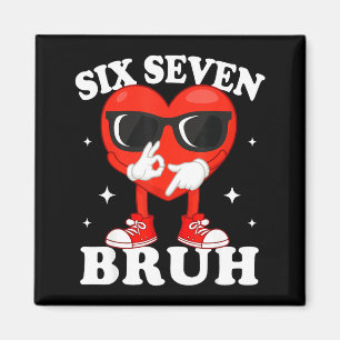 Lustiges Dabbing Herz Bruh 67 Meme Valentinstag Magnet