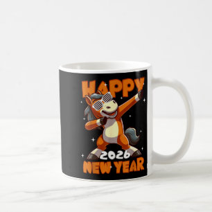 Lustiges Dabbing-Pferd Frohes Lunar Neujahr 2026 J Kaffeetasse