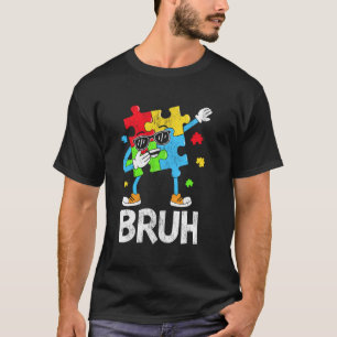 Lustiges Dabbing-Puzzleteil Autismus-Bewusstsein D T-Shirt
