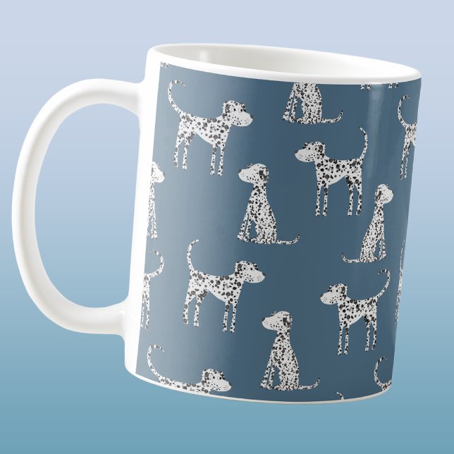 Lustiges Dalmatiner-Hund-Muster Kaffeetasse (Von Creator hochgeladen)