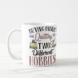 Lustiges Damen-Design für Quilten im Vintage-Stil Kaffeetasse