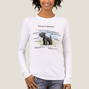 Lustiges Damen-T-Shirt 'Anatomie eines schwarzen S Tri-Blend Shirt