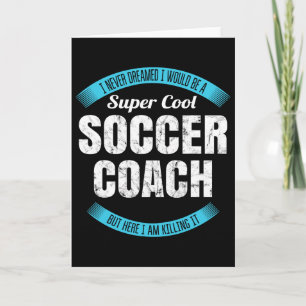 Lustiges Dankeschön-Geschenk für Fußballtrainer Karte