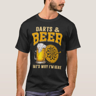 Lustiges Darts-Bier-T-Shirt für Dartspieler T-Shirt
