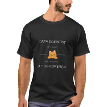 Lustiges Data Scientist-Katze T-Shirt