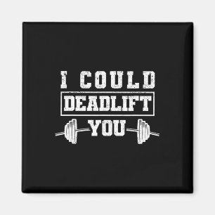 Lustiges Deadlifting-Gym-Fitness-Training Ich Könn Magnet