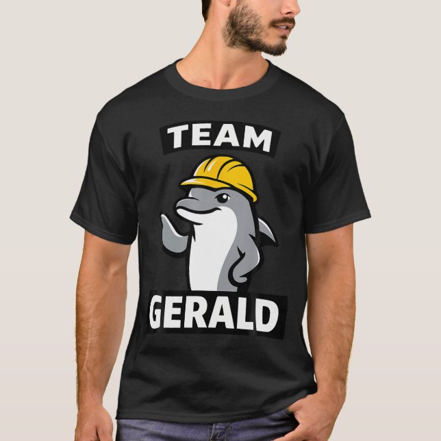 Lustiges Delfin-Team T-Shirt (Vorderseite)