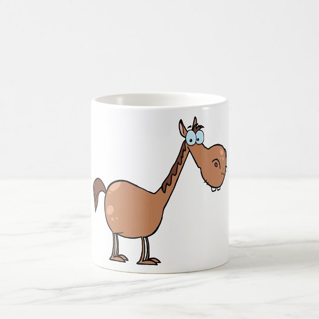 Lustiges Derpy-Pferd Alberner Brauner Hengst Kaffeetasse (Von Creator hochgeladen)