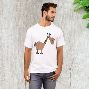 Lustiges Derpy-Pferd Alberner Brauner Hengst T-Shirt