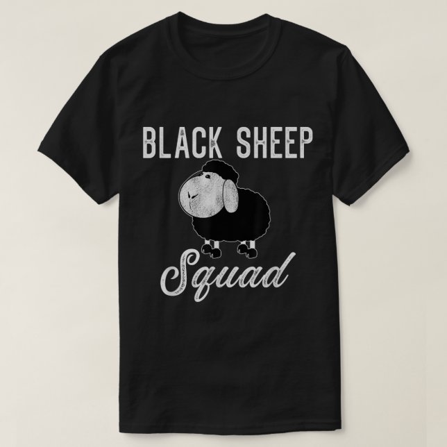 Lustiges Design der Black Sheep Squad T-Shirt (Design vorne)