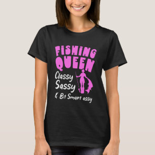 Lustiges Design für Angler-Königinnen-Liebhaber, K T-Shirt