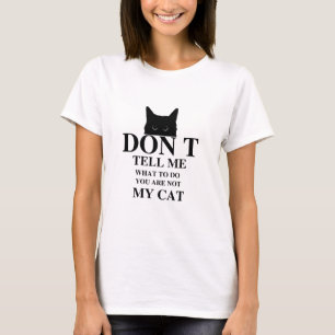 Lustiges Design für Katzen-Text Spielzeug Umriss f T-Shirt