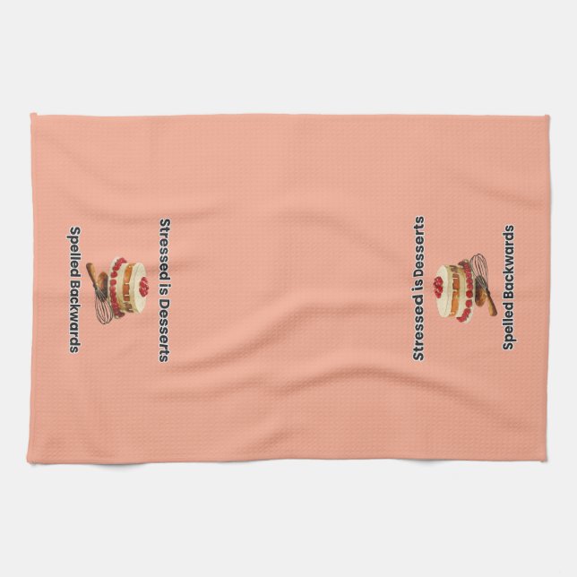 Lustiges Dessert-Küchenhandtuch Geschirrtuch (Horizontal)
