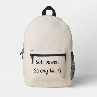 Lustiges Digital Nomad Soft Power Starkes Wi-Fi Zi Bedruckter Rucksack