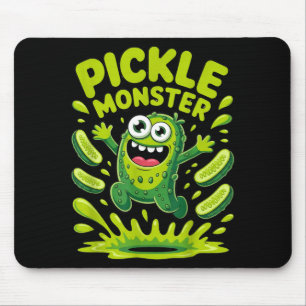 Lustiges Dillgurken-Monster-Cartoon-Design Mousepad