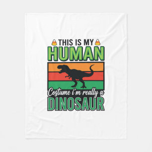 Lustiges Dinosaurier Mensch Kostüm Halloween Fleecedecke