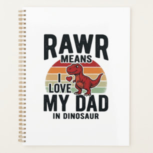 Lustiges Dinosaurier-Vater RAWR Vintage-Shirt-Desi Planer