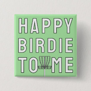 Lustiges Disc-Golf-Geburtstags-Birdie-Geschenk Button