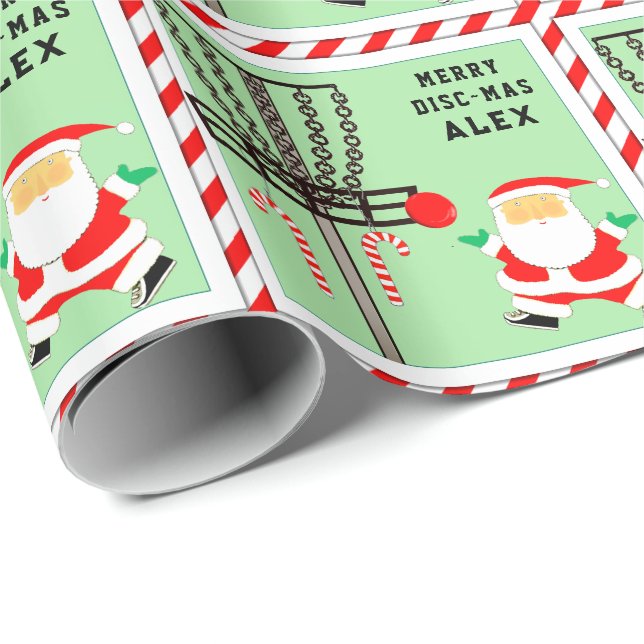 Lustiges Disc-Golf-Geschenk Geschenkpapier (Rolleneckpunkt)